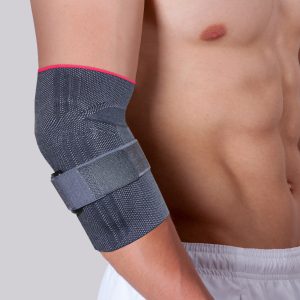 Epicare Comfort Plus Knitted Elbow Support With Silicon Pads And Epycondilitis Strap XS-S-M-L-XL-XXL